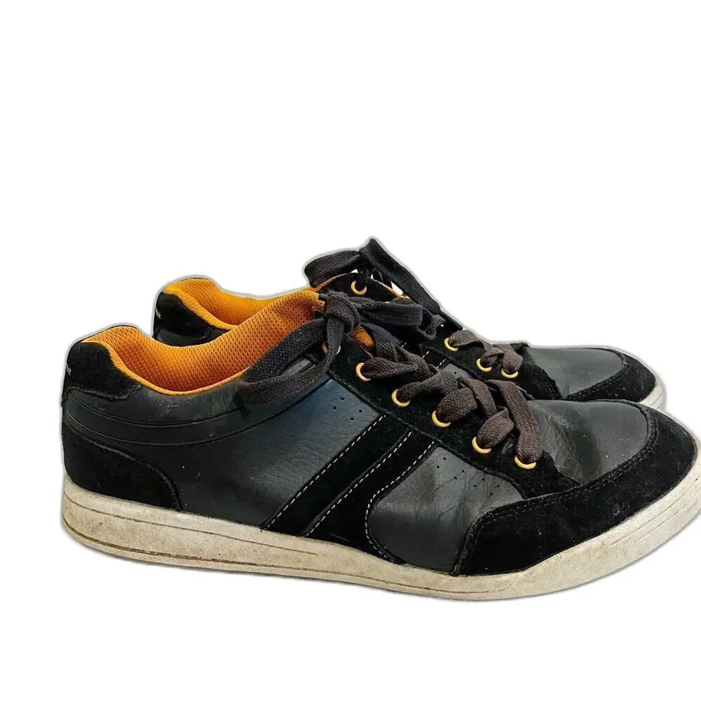 Tommy Armour Mens Golf Shoes 9.5 Spikeless Mid Top Lace Up Black Orange Athletic